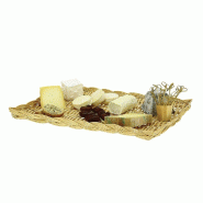 Plateau osier tressé rectangle "Nectaire" 47x30x3cm - par 20