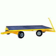 Remorque industrielle - transport de charges lourdes - structure acier robuste - configurations multiples