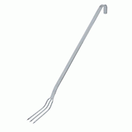Schneider - fourchette à viande en acier inoxydable, 3 griffes, 560 / 430 x 125 x 40 mm - argenté inox 177003