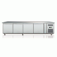Soubassement réfrigère -2/+8°c avec 4 portes gn 1/1 de 337l - PU-GN4100TN