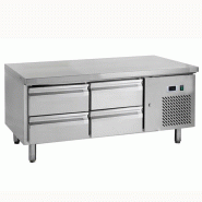 Soubassement réfrigéré 4 tiroirs GN 1/1 - 172 L | 1360x700x650 mm | L2g - 4D-U-GN2100TN