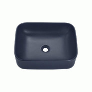 STELLAMEUBLES Vasque à poser KAMA Bleu Nuit Mat 50 cm - 5907611655276
