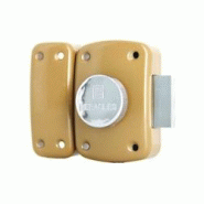 Verrou à bouton 458-50 ECO acier doré 50 mm HERACLES - doré acier 395428