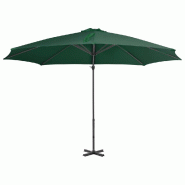 VidaXL Parasol de jardin en porte-à-faux et poteau en aluminium vert Modèle Atlas Urban Élite - vert 44621