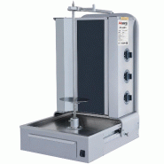 AKSORA - Machine à Kebab Électrique 3 Feux - Moteur Bas - réf. AKS-MKEB-03 - argenté inox AKS-MKEB-03