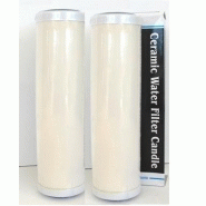 Cer  - cartouche filtre à eau céramique 10&quot; 0.5μ - lot de 2 cartouches