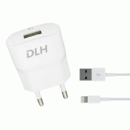 Chargeur secteur USB-A 5W avec cable Apple Lightning pour iPhone