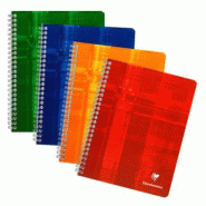 Clairefontaine Lot de 10 Cahier Metric 17x22, 100p./50 feuilles 90 g/m² reliure intégrale, quadrillé 4x4 - 3329680872446