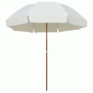 Helloshop26 - Parasol avec mât en acier 300 cm sable 02_0008104 - Bois massif 3000433782723