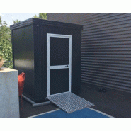 Monobloc sanitaire WC PMR raccordable - Structure acier galvanisé - 205cm x 205cm x 247cm