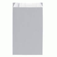 Pochettes cadeaux kraft lisse - argent - 12+4,5x20cm - par 250