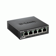 Switch Fast Ethernet 5 ports de bureau non géré D-Link DES-105 - noir DES-105/E