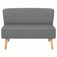 VidaXL Canapé 117 x 55,5 x 77 cm Tissu Gris clair Modèle Koralie - 244070