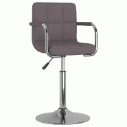 VidaXL Tabouret de bar Taupe Tissu Modèle Aero Design Élite - 334552