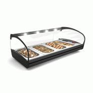 Vitrine chauffante SHARK - Bain marie - 4 bacs GN 1/3 - CK4L | Sayl Barcelona