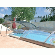 Abri piscine bas Modulabri / amovible / manuel / en aluminium thermolaqué et polycarbonate