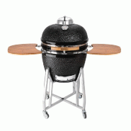 Barbecue kamado sur chariot avec tablettes - Buffalo - DR826