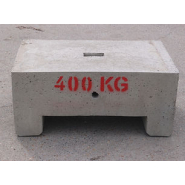 Bloc de béton moulé empilable - Masse 400kg Lestage - REF2190400
