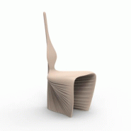 Chaise design in & out BIOPHILIA - écru