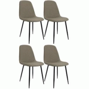 CLP Chaise de salle à manger Maryam Taupe/Tissu - gris textile 327443 CLP Chaise de salle à manger Maryam Taupe/Tissu - gris textile 327443