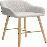 CLP Tabouret de bar Ando en tissu Tissu HBT: 105x54x60 cm Beige - beige textile 327585