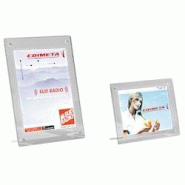 Edimeta Porte-photos ou visuels à 2 pieds A4 - transparent plastique 4014GL Edimeta Porte-photos ou visuels à 2 pieds A4 - transparent plastique 4014GL