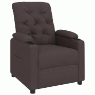 Fauteuil inclinable Marron Tissu Modèle Mervianor - 339106