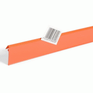 Porte étiquette incliné 40 x 1320 adhésif - Blanc_0