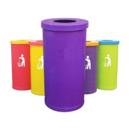 Poubelle personnalisable POP - 70L/bac - plastique recyclable et robuste pour tri sélectif