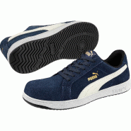 PUMA SAFETY Chaussures de sécurité basses ICONIC SUEDE LOW S1PL ESD FO HRO SR -  bleu marine 42 - 42 bleu multi-matériau 4051428109154