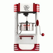 Retro fun - machine à pop-corn professionnelle - xl rouge - h45 x l28 x p24 cm