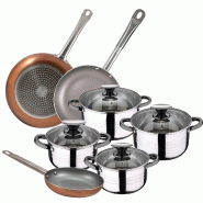 San Ignacio - Batterie de Cuisine 16/18/20/24cm avec Set de 3 Poêles 18/20/26cm - multi-matériau PK3132