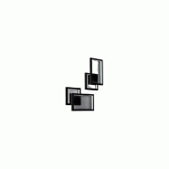 Applique LED 20 W en aluminium noir mat, CCT 3000/4000/6000 K réglable, structure métal et acrylique, design moderne - Perenz - noir 6598 N CTD Applique LED 20 W en aluminium noir mat, CCT 3000/4000/6000 K réglable, structure métal et acrylique, design moderne - Perenz - noir 6598 N CTD