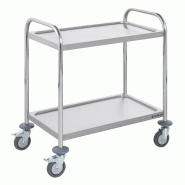 GastroHero Chariot de service ECO 2 Petit - inox FR-S2ECO