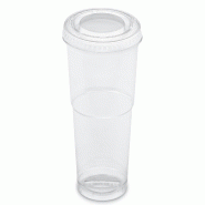 Gobelet Pot à Dessert 30cl NovaCup + Couvercle Plat Inclus Snacking Recyclé Transparent VAE Verrine - Lot de 1250 unités - transparent Matériau n Gobelet Pot à Dessert 30cl NovaCup + Couvercle Plat Inclus Snacking Recyclé Transparent VAE Verrine - Lot de 1250 unités - transparent Matériau n