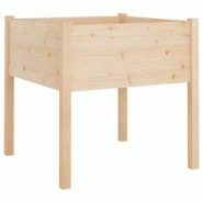 Helloshop26 - Jardinière bac lit surélevé plantes fleurs terrasse jardin d'extérieur 70 x 70 x 70 cm bois de pin massif marron 02_0038560 - 300021 Helloshop26 - Jardinière bac lit surélevé plantes fleurs terrasse jardin d'extérieur 70 x 70 x 70 cm bois de pin massif marron 02_0038560 - 300021