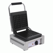 Machine à gauffres en inox rectangulaire 250x250mm Cuistance