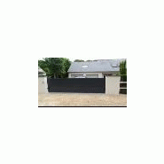 Portail aluminium coulissant droit plein design e-nao Portail aluminium coulissant droit plein design e-nao