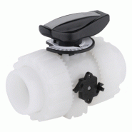 Robinet de régulation Dual Block PVDF - Joint FPM - Référence: 34VKRIF020F - Diamètres: 020, 050, 063