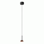 ROSSINI ILLUMINAZIONE Hole Suspension Noir/Cuivre Led 7W 38° Ip20 3000K Cri90 - Lampe À Suspension Design En Aluminium Moulé Sous Pression Pour Int