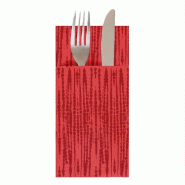 Serviette Cangurito Safari 55 G/M2 33x40 cm rouge Airlaid - par 700