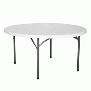 Table pliante ronde HDPE Nimes Ø150x74 - Table pliante ronde HDPE Nimes Ø150x74 -