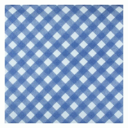 Thouy Serviette en soft aspect tissu vichy bleu 40 x 40 par 50 - 3701114812592