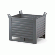 Caisse palette métallique Beta tôlée 1000x800 charge 1500 kg
