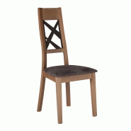Chaise margaux en bois massif et metal
