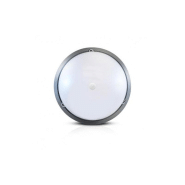 Hublot led rondo miidex lighting avec dÉtecteur infrarouge d 300 mm 18 w 1450 lm 4500 k ip65 gris anthracite  779004