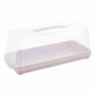 Keeeper - Boîte à gâteaux rose nordique 36x15x15cm - rose plastique KEE1186
