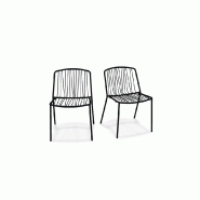 Lot de 2 chaises in & out BRIS - noir