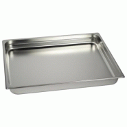 Lot de 3 Bacs Gastro Inox AISI 304 GN 2/1 Plein H. 65 mm - Gastroland - 3701666009808