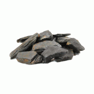 Paillage d'ardoise 40/70 noir cuivré - ornement de massif - densité 1.5 ton/m3